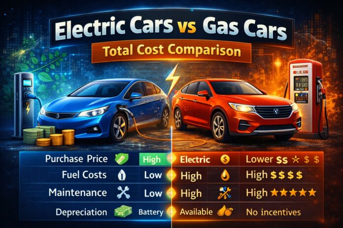 Electric Cars vs Gas Cars: Total Cost Comparison